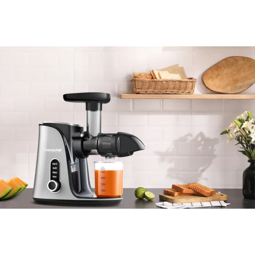  Lassú Gyümölcsfacsaró AMZCHEF 3001-GA (Szürke) konyhai gép - 5