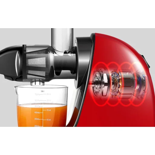  Lassú Gyümölcsprés AMZCHEF 1501-RD (Piros) - 7