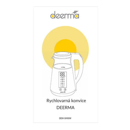 Deerma elektromos vízforraló hőmérséklet-szabályozóval 1,7 L 1700 W SH90W - 7