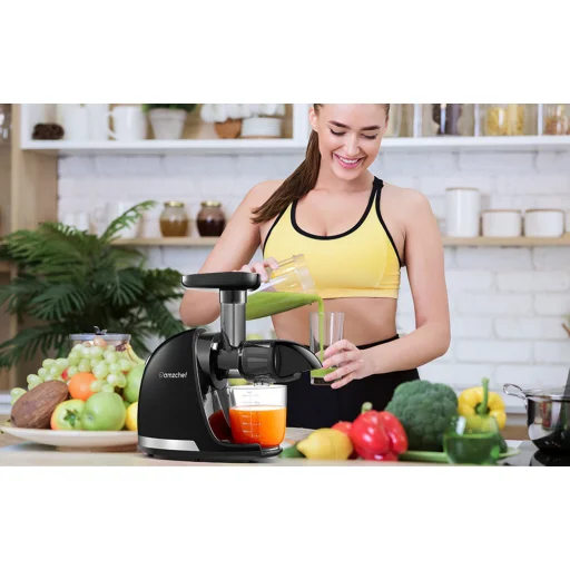  Lassú Gyümölcsprés AMZCHEF 1501-GA (Szürke) - 4