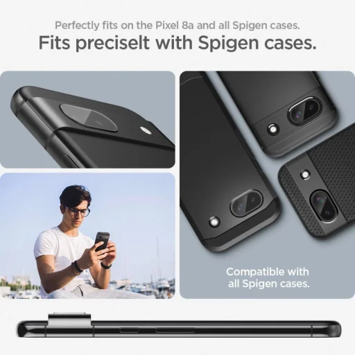 Spigen Optik.tR EZ Fit Kamera Védő Google Pixel 8A-hoz - 2 db üvegfólia - 15
