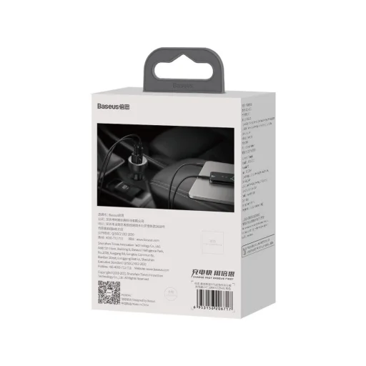 Baseus Superme gyors autós töltő USB / USB Type C 100W PPS Quick Charge Power Delivery fekete (CCZX-01) - 6