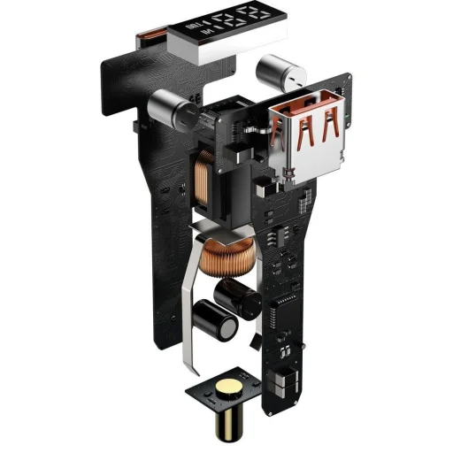 Baseus Superme gyors autós töltő USB / USB Type C 100W PPS Quick Charge Power Delivery fekete (CCZX-01) - 7