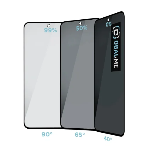 OBAL:ME Privacy 5D Üvegfólia Samsung Galaxy A35 5G Fekete - 2