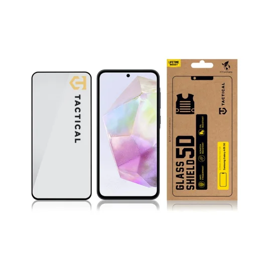 Tactical Glass Shield 5D Samsung Galaxy A35 5G fekete üvegfólia - 3