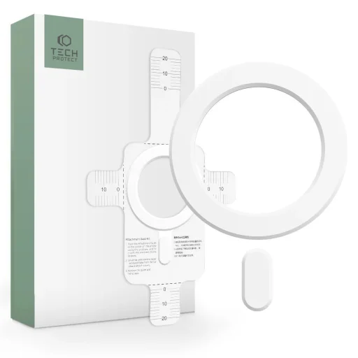 Tech-Protect MagMat MagSafe univerzális mágnesgyűrű - fehér - 1