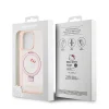 Hello Kitty IML gyűrűs tartó flitteres Kitty fej logó MagSafe tok iPhone 15 Pro Pink thumbnail