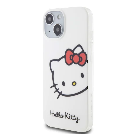 Hello Kitty IML Fej Logo Tok iPhone 15 Fehér - 2