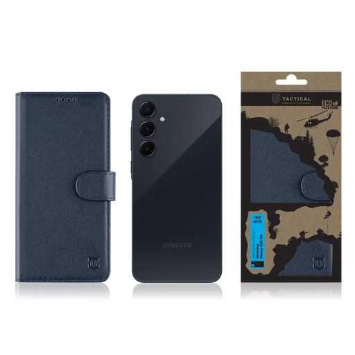 Tactical Field Notes Samsung Galaxy A55 5G kék fliptok - 3