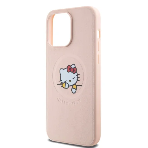 Hello Kitty PU Kitty Asleep Logo MagSafe tok iPhone 15 Pro Max Pink - 5