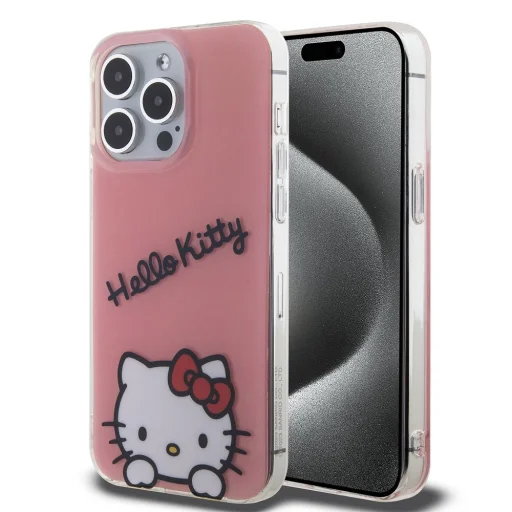 Hello Kitty IML Daydreaming Logo tok iPhone 15 Pro Max Pink - 1