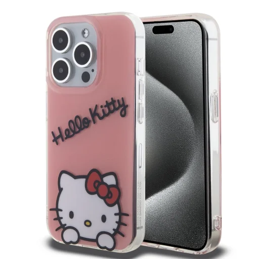 Hello Kitty IML Daydreaming Logo tok iPhone 15 Pro Pink - 1