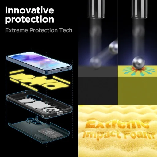  Samsung Galaxy A55 5G Zöld Spigen Tough Armor tok - 11