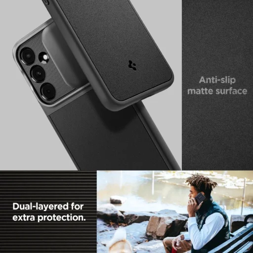  Samsung Galaxy A55 5G fekete Spigen Optik Armor tok - 15