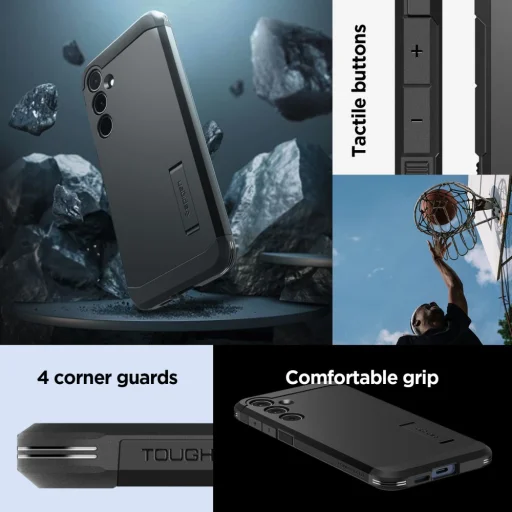  Samsung Galaxy A55 5G Fekete Spigen Tough Armor tok - 15