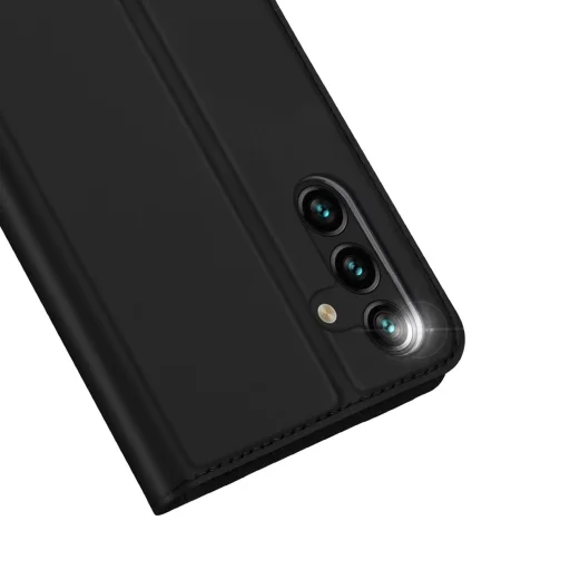 Dux Ducis Skin Pro tok a Samsung Galaxy A14 4G / 5G készülékhez Flip Kártyatartóval és Állvány Funkcióval Fekete - 3