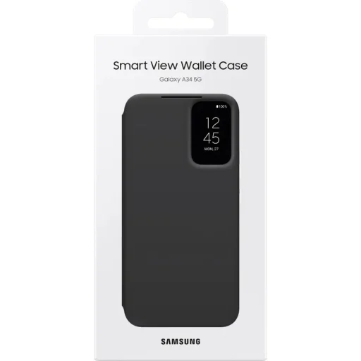 EF-ZA346CBE Samsung Smart View Fliptok Galaxy A34 5G Fekete - 6