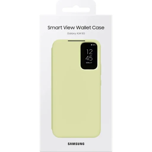EF-ZA346CGE Samsung Smart View Cover tok Galaxy A34 5G-hez Lime - 6