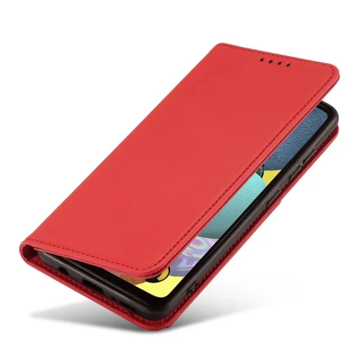 Magnet Card Case tok Samsung Galaxy A13 5G-hez Piros Pénztárca Kártyatartó - 8