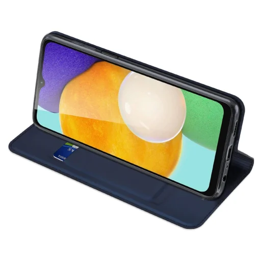 Dux Ducis Skin Pro tok Samsung Galaxy A14 4G / 5G-hez Flipkártya Tárca Állvánnyal Kék - 6