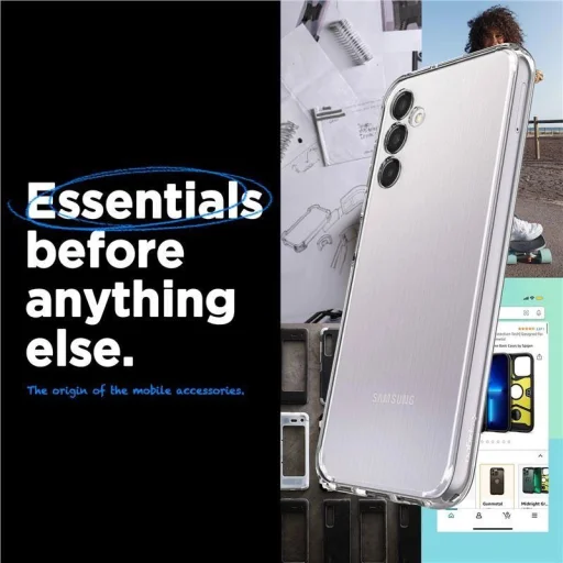  Galaxy A14 4G / LTE Crystal Clear Spigen Ultra Hybrid tok - 28