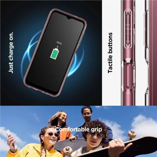  Galaxy A14 4G / LTE Crystal Clear Spigen Ultra Hybrid tok - 2