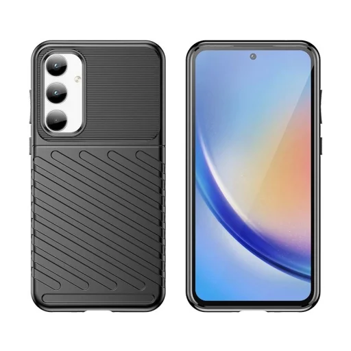 Thunder Case páncélozott tok Samsung Galaxy A35 - fekete - 2
