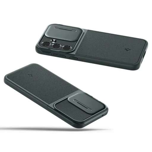  Samsung Galaxy A55 5G Sötétzöld Spigen Optik Armor tok - 13