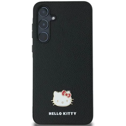 Hello Kitty fém logós Kitty head tok Samsung Galaxy A55 - fekete - 3