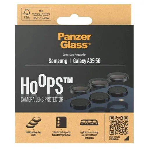 PanzerGlass Hoops Kamera Védelem Samsung Galaxy A35 5G - fekete kerettel - 4