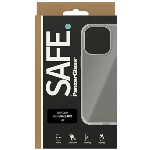 SAFE by PanzerGlass edzett üveg Samsung Galaxy A14 5G-hez - átlátszó üvegfólia - 4