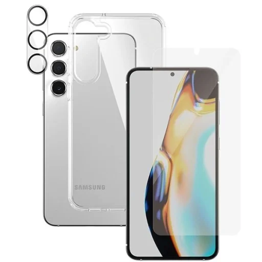 PanzerGlass Bundle 3in1 készlet átlátszó tok + fólia + kamera védő Samsung Galaxy S23+ készülékhez - 2