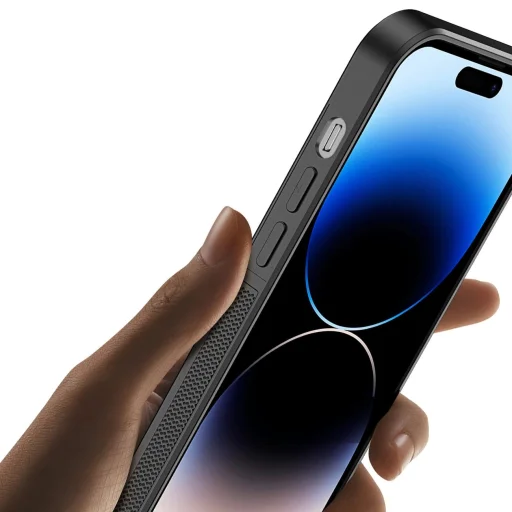 3in1 Pénztárca Tok Állvánnyal iPhone 14 Pro MagSafe RFID Blokkoló Dux Ducis Rafi Mag - Fekete - 14