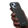 3in1 Pénztárca Tok Állvánnyal iPhone 14 Plus MagSafe RFID Blokkoló Dux Ducis Rafi Mag - Fekete Tok thumbnail