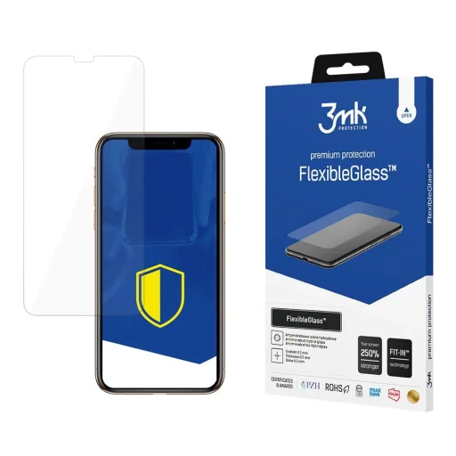 3mk FlexibleGlass™ hibrid üveg iPhone XS-hez üvegfólia - 1