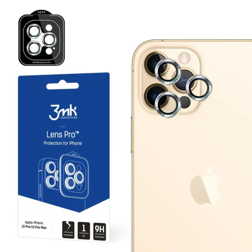 3MK Lens Protection Pro iPhone 12 Pro Max kameravédő kerettel 1 db üvegfólia - 1