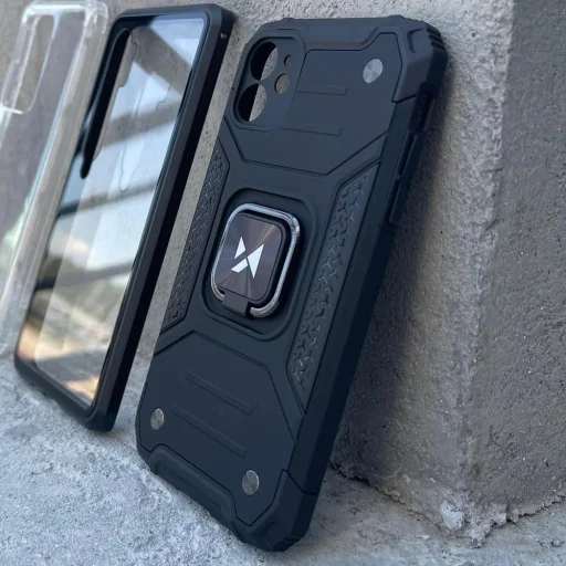 Wozinsky Ring Armor tok iPhone 14 Plus páncél tok mágneses tartóval piros - 9