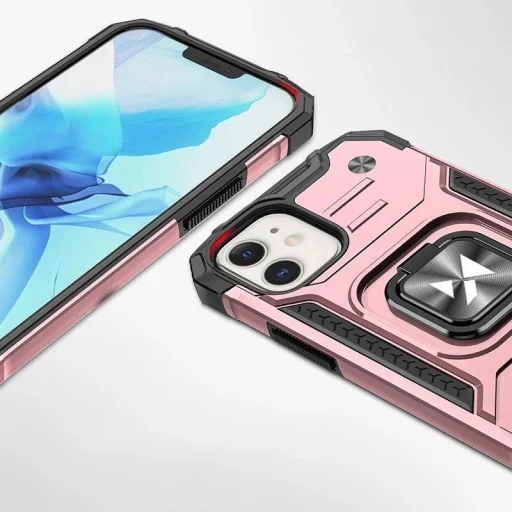 Wozinsky Ring Armor iPhone 14 tok megerősített védelemmel és mágneses tartóval arany színű gyűrű - 2