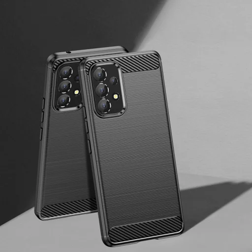 Carbon tok rugalmas borítóhüvely Samsung Galaxy A53 5G fekete - 7