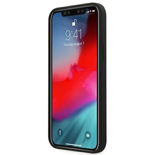 Ferrari FESSIHCP12LBK iPhone 12 Pro Max 6.7" fekete/fekete keménytok On Track Silicone tok - 5