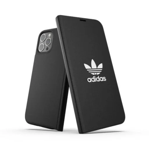 Adidas OR Booklet Case BASIC iPhone 12 Pro Max 6,7" fekete-fehér tok - 1