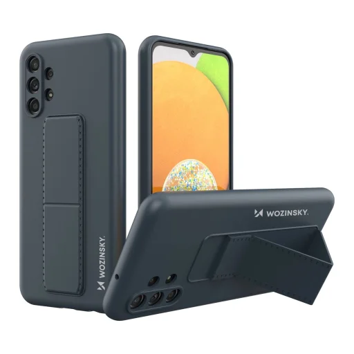 Wozinsky Kickstand Case szilikon állványos tok Samsung Galaxy A13 5G sötétkék tok - 1