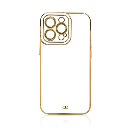 Fashion tok Samsung Galaxy A13 5G Gold Frame Gel Cover White tok - 3