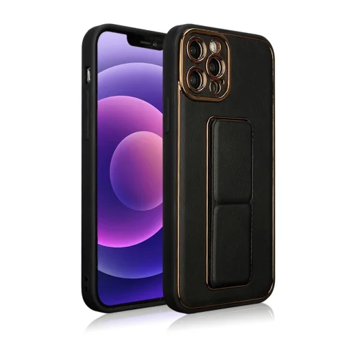 New Kickstand Case tok Samsung Galaxy A12 5G-hez állvánnyal fekete - 2