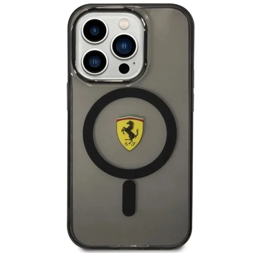 Ferrari FEHMP14XURKK iPhone 14 Pro Max 6.7" fekete/fekete kemény tok áttetsző MagSafe - 3