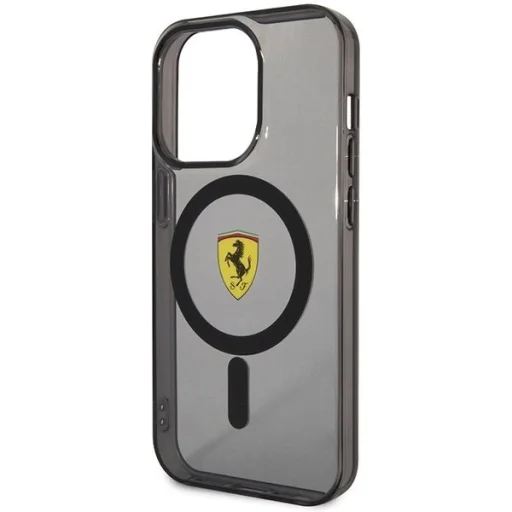 Ferrari FEHMP14XURKK iPhone 14 Pro Max 6.7" fekete/fekete kemény tok áttetsző MagSafe - 6