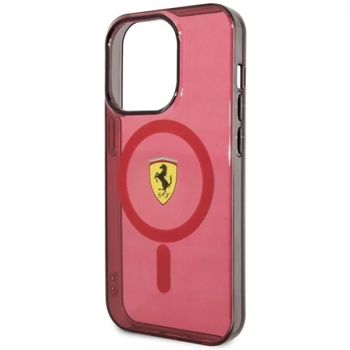 Ferrari FEHMP14XURKR iPhone 14 Pro Max 6.7" piros/piros keménytok Translucent MagSafe tok - 6