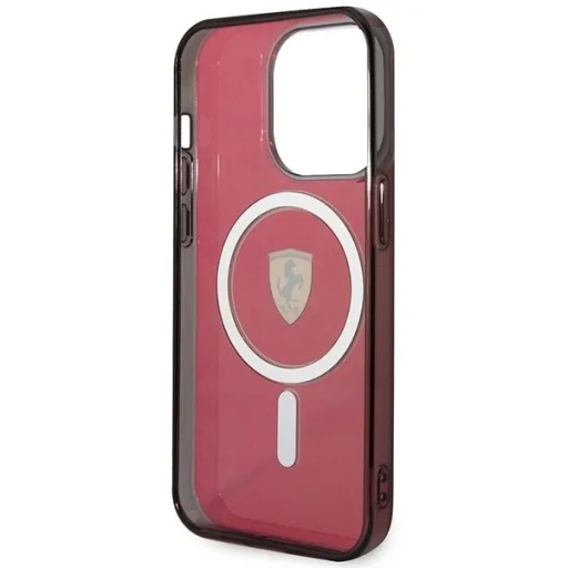 Ferrari FEHMP14XURKR iPhone 14 Pro Max 6.7" piros/piros keménytok Translucent MagSafe tok - 7