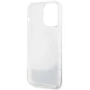 Guess GUHCP14XLCSGSGH iPhone 14 Pro Max 6.7" fehér/sötét fehér kemény tok Liquid Glitter Marble tok thumbnail