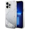 Guess GUHCP14XLCSGSGH iPhone 14 Pro Max 6.7" fehér/sötét fehér kemény tok Liquid Glitter Marble tok thumbnail